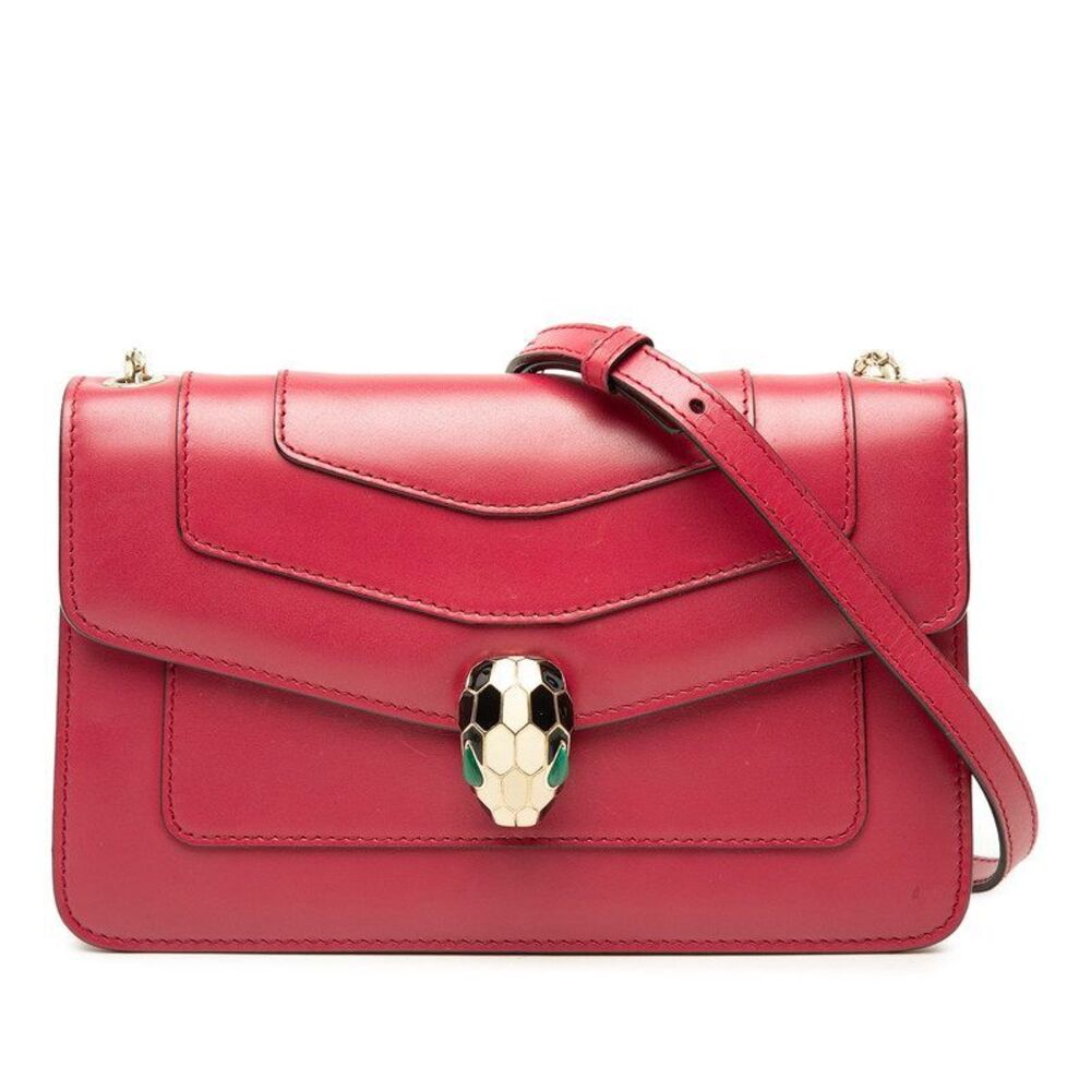 Bvlgari Serpenti Forever Leather Chain Shoulder Bag